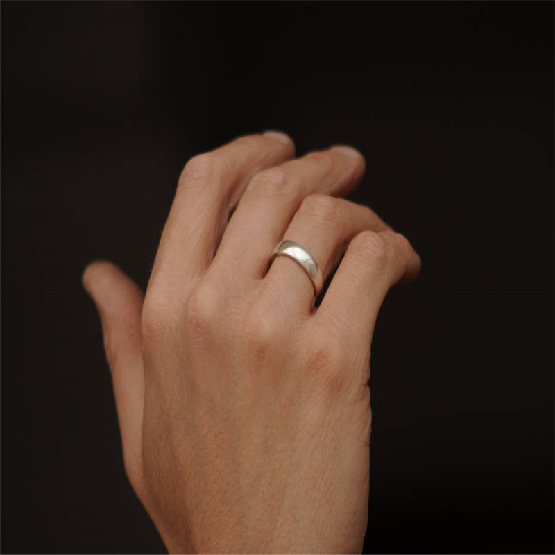 Mans Silver Wedding Band - The Handmade &trade;