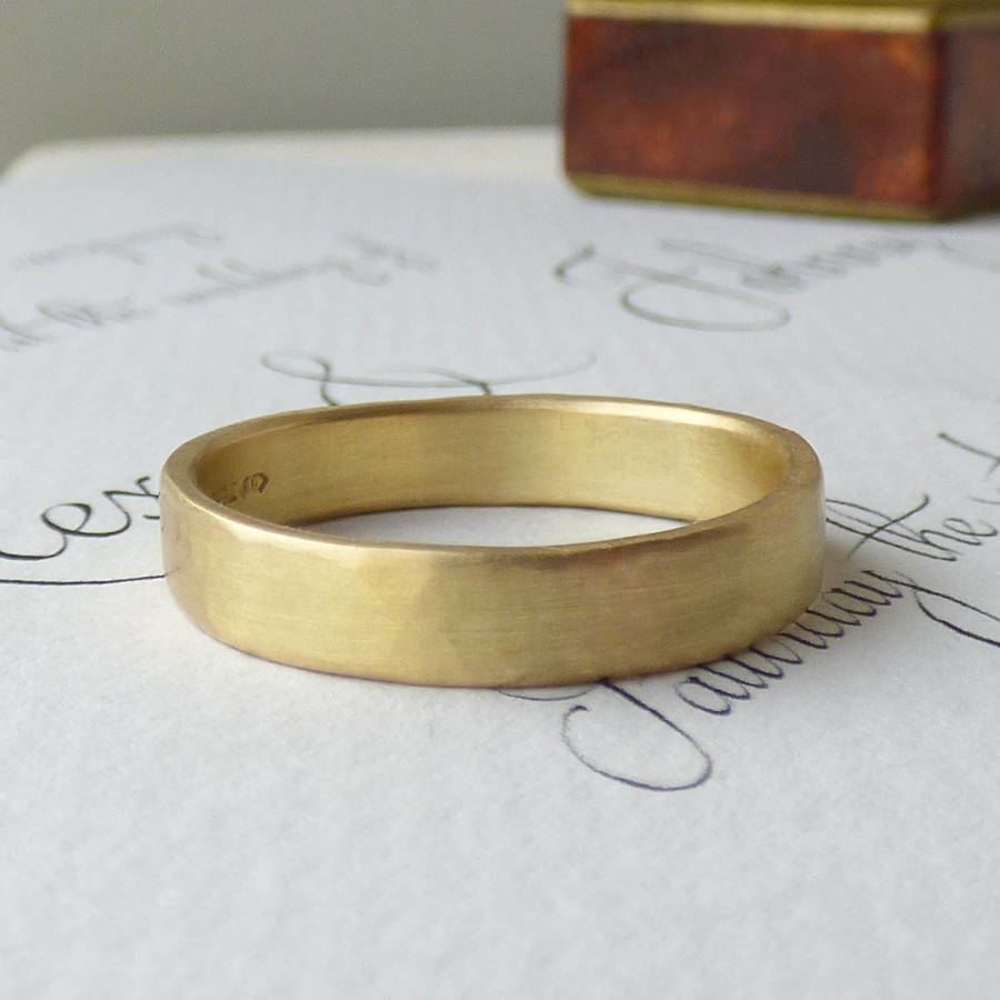Loki Mens Fairtrade Gold Wedding Ring - The Handmade &trade;