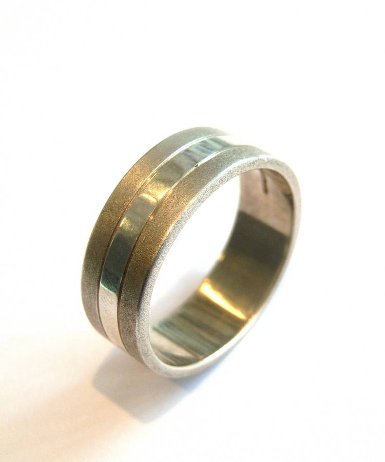 Mens Silver Band Ring - The Handmade &trade;