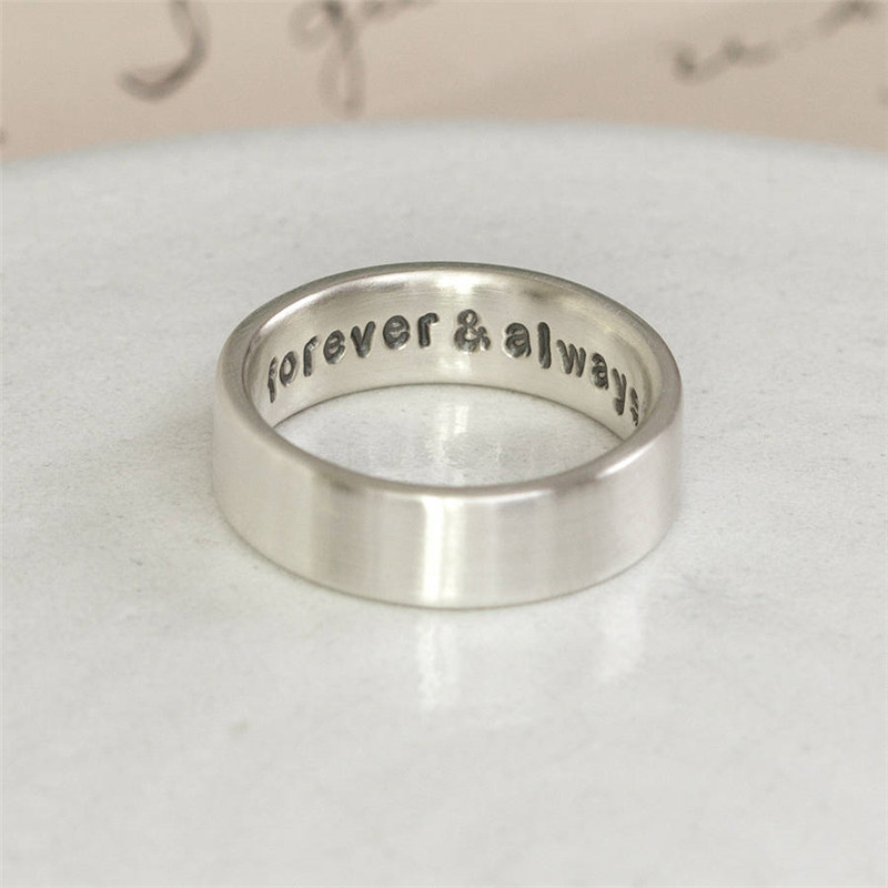 Personalised Silver Hidden Message Ring - The Handmade &trade;