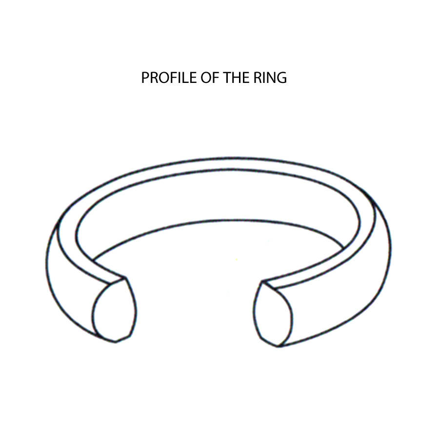 Gold Wedding Band Wedding Ring - The Handmade &trade;